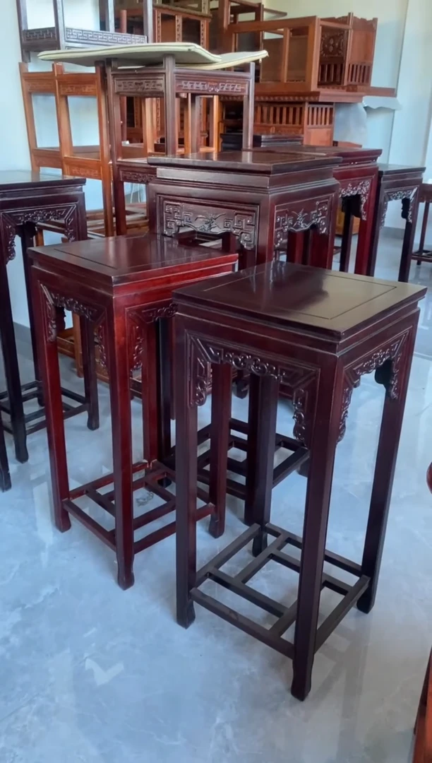 黑酸枝木类成套家具花架（不退不换）