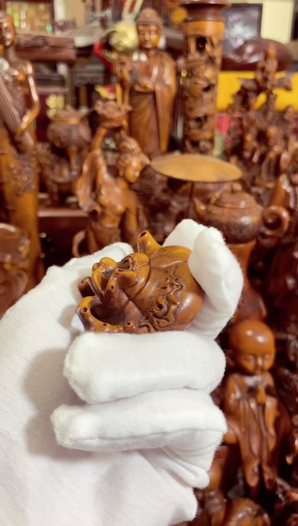 小叶黄杨小件把把壶