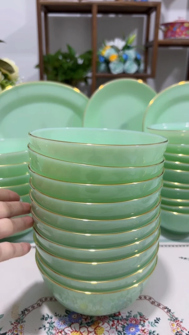 5.5英寸玉瓷碗10个口径13.8厘米