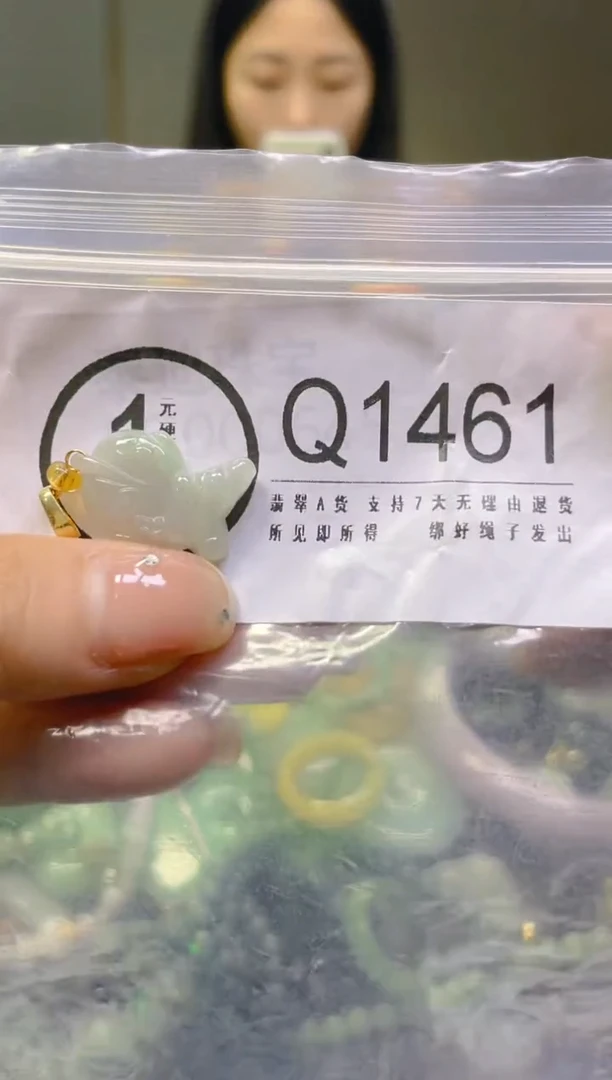 翡翠未镶嵌颈饰/Q/翡翠A货一图一物