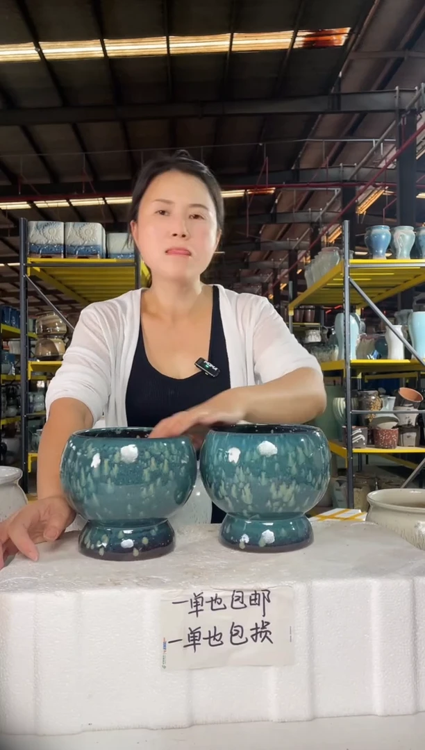 宜兴紫砂粗陶花盆14/15