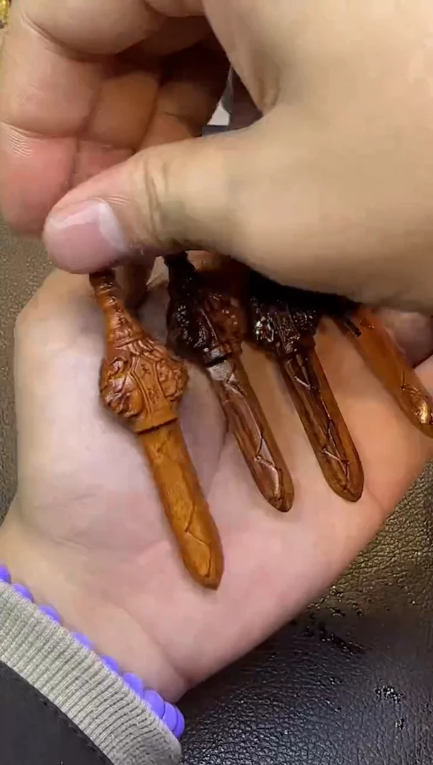 【闪购商品】枣木把件雷击枣木七星间一个