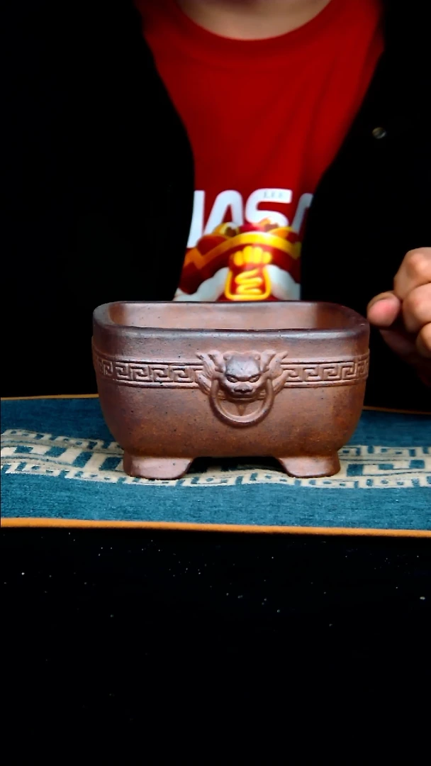 【闪购商品】紫砂花盆12.5*6内径紫砂花盆