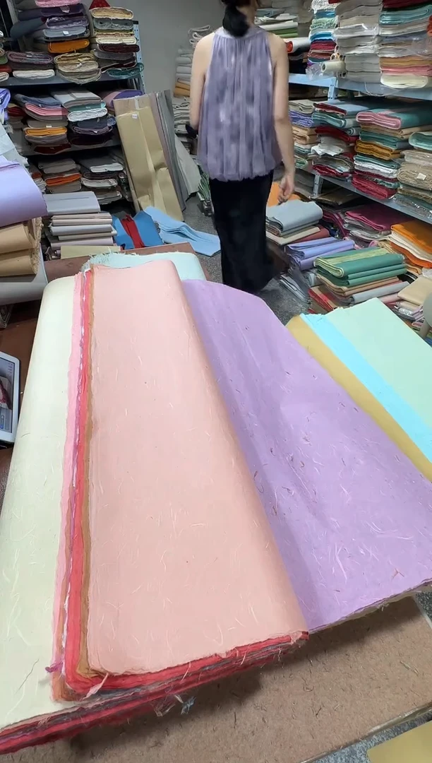 70*180 雅粉色楮皮清水50张