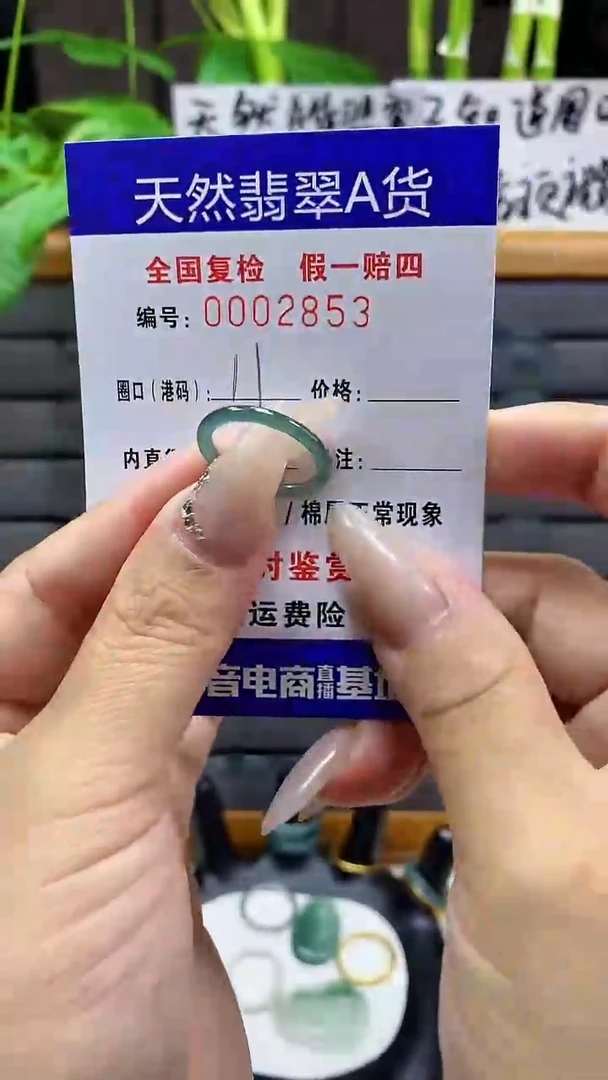 【闪购商品】翡翠戒圈未镶嵌天然翡翠A货2853