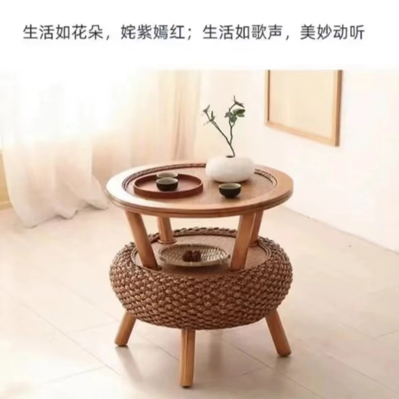 ZL10进口印尼玛瑙藤藤编藤桌阳台客厅桌子藤桌手工编织藤椅天然