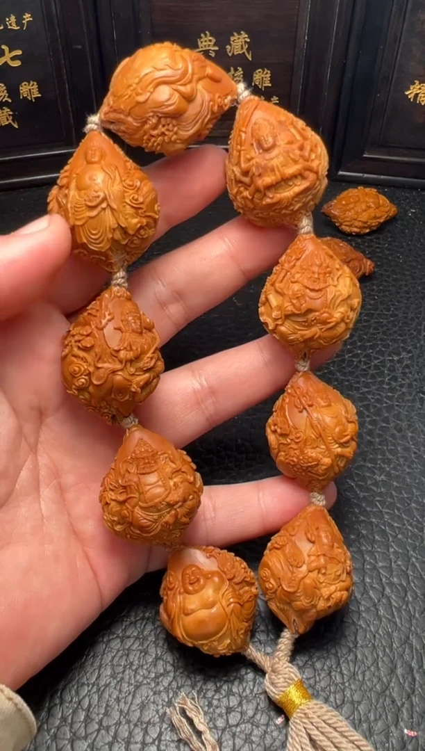 手串/手链橄榄核回血2.7陈笑笑风景万佛朝宗
