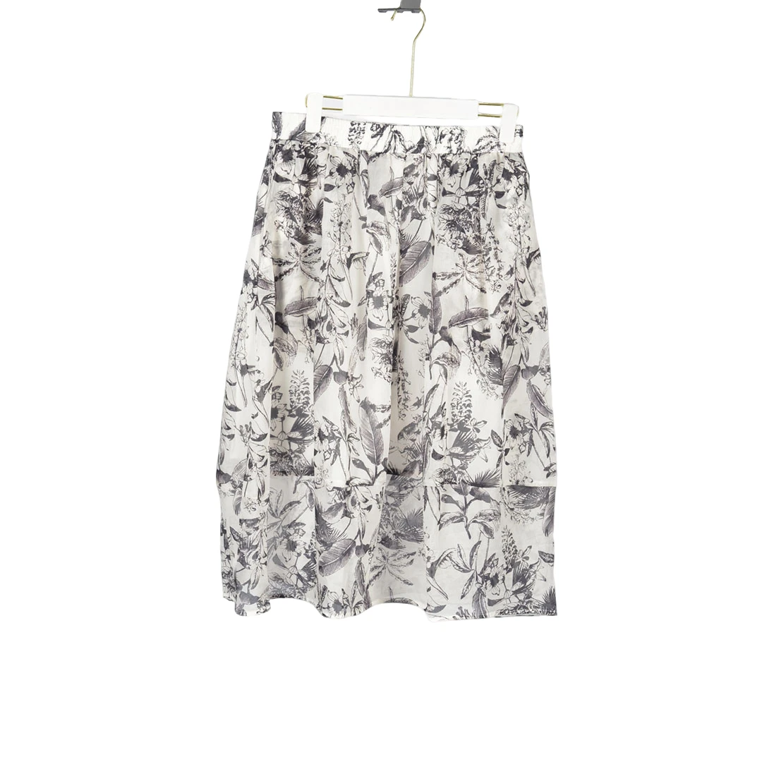 【Y专柜捡漏】时尚女装DQB-半裙6307-黑白色有松紧大一码