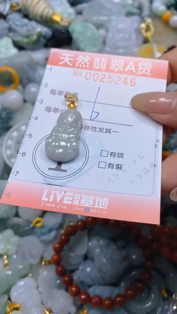 翡翠未镶嵌颈饰闪购0025246