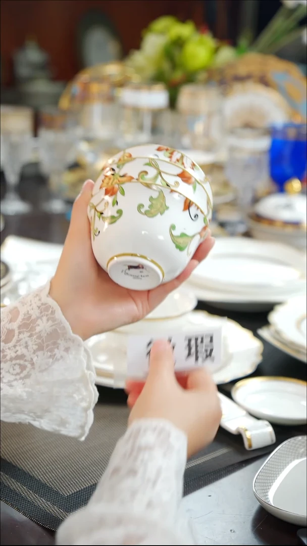 瓷片4寸奶茶碗3个  开播福利价