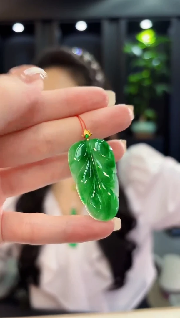 吊坠(不含链)18K金镶嵌翡翠 缅料A货/支持复检/一件