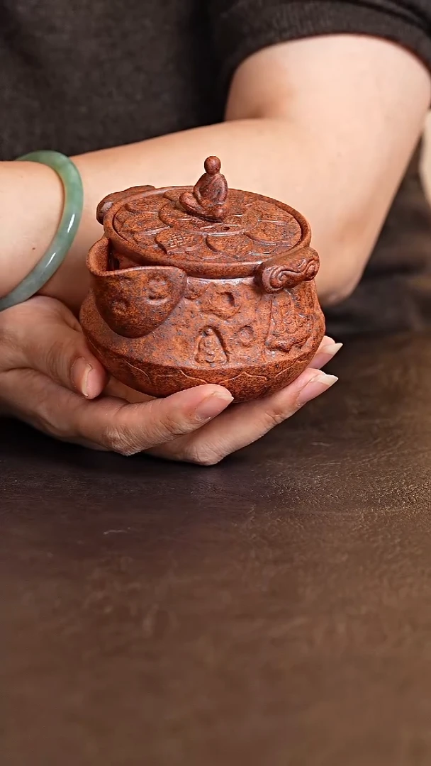 无相宝瓶紫砂手抓壶