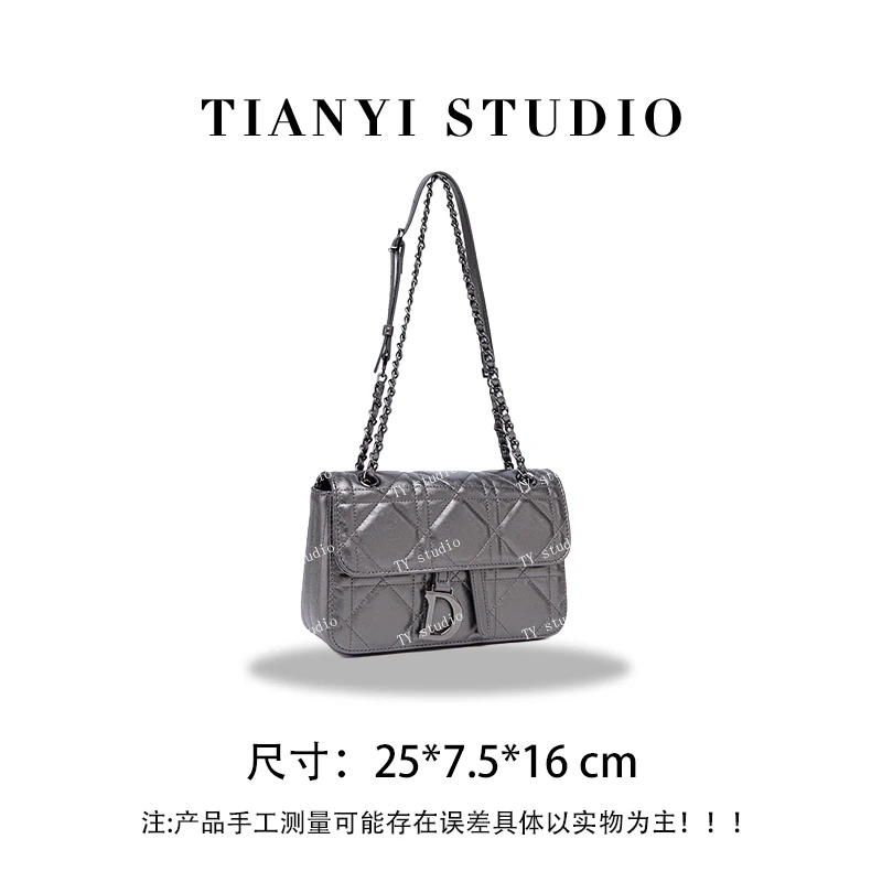 【TY】QYX-9958-枪色  轻奢高级韩版单肩潮流时尚简约女包