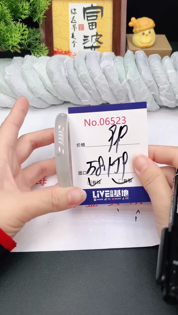 未镶嵌手镯翡翠6523