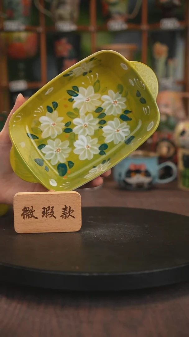 紫砂油画手绘釉下彩