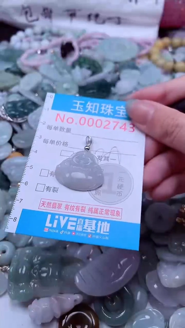 翡翠未镶嵌吊坠(不含链)2743