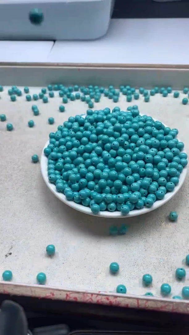 【闪购商品】玛瑙/玉髓颈饰未镶嵌w821高瓷绿松6mm*30颗