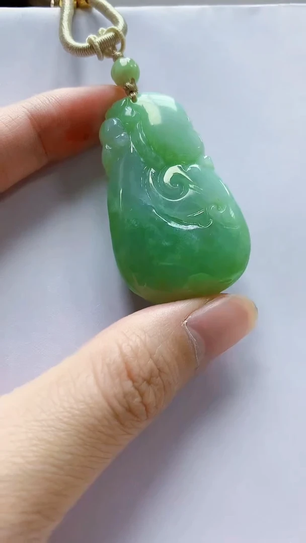 未镶嵌定制翡翠5145zm-毛货挂件如意41