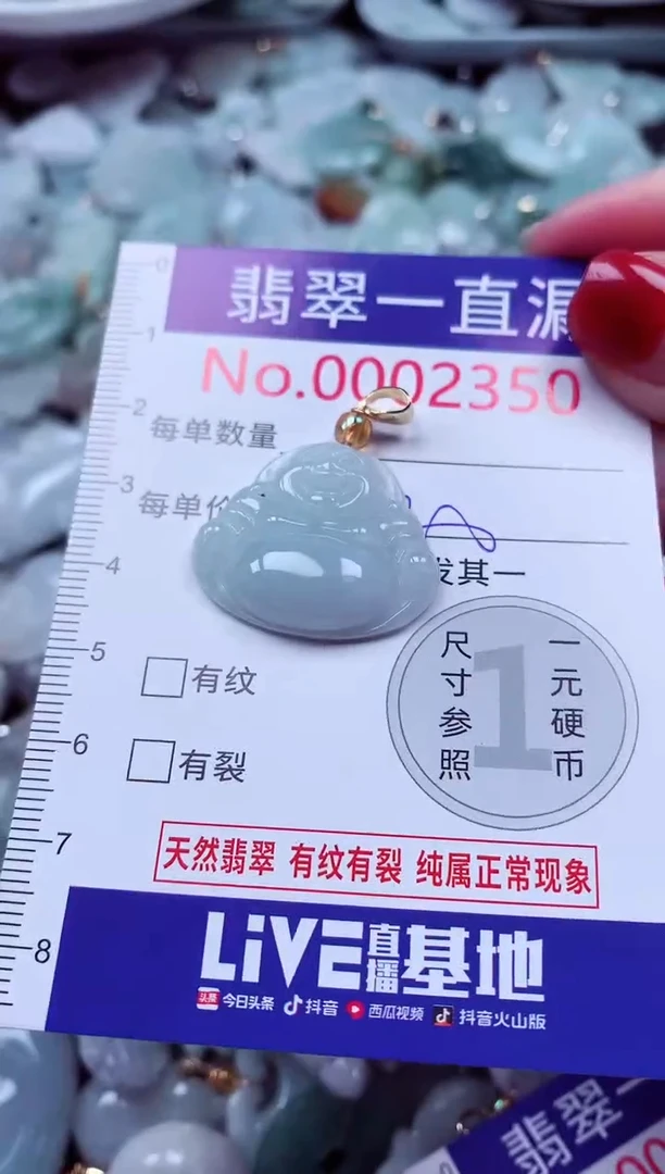 吊坠(不含链)未镶嵌翡翠2350