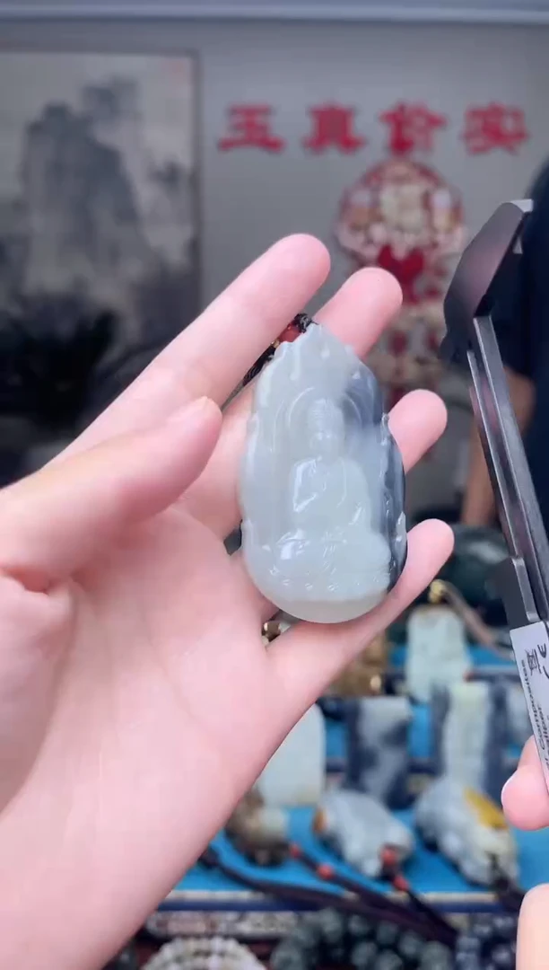 和田玉未镶嵌挂件1