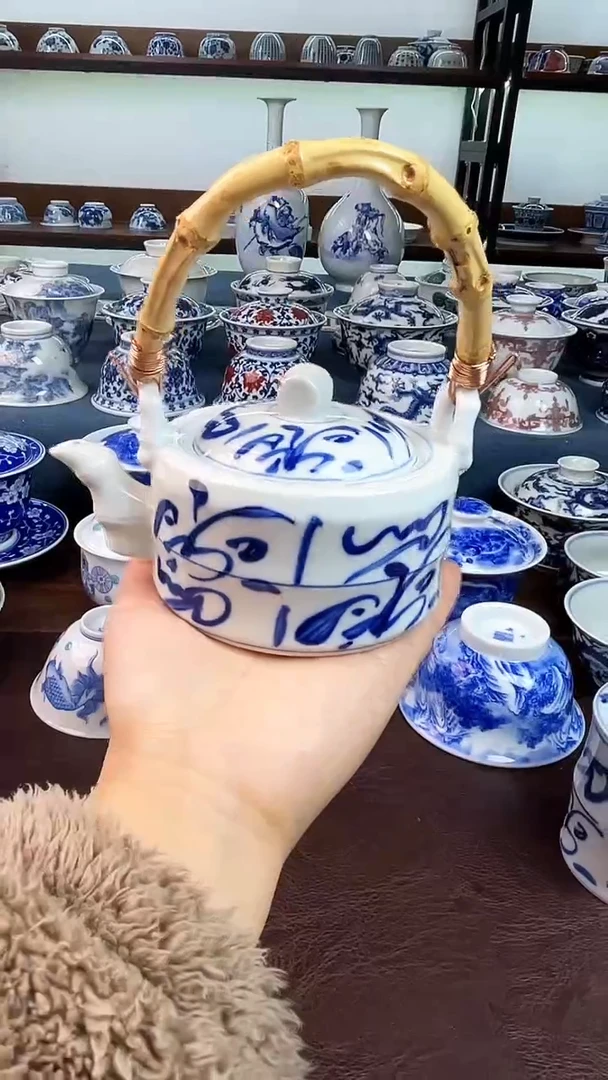 【闪购商品】微瑕  景德镇手工手绘茶具