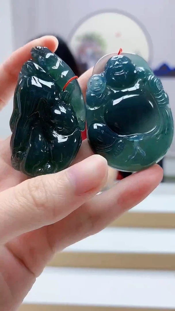 未镶嵌定制翡翠4852zm-毛货挂件64