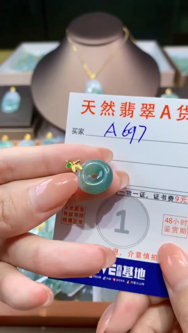 翡翠未镶嵌颈饰天然缅甸a货翡翠