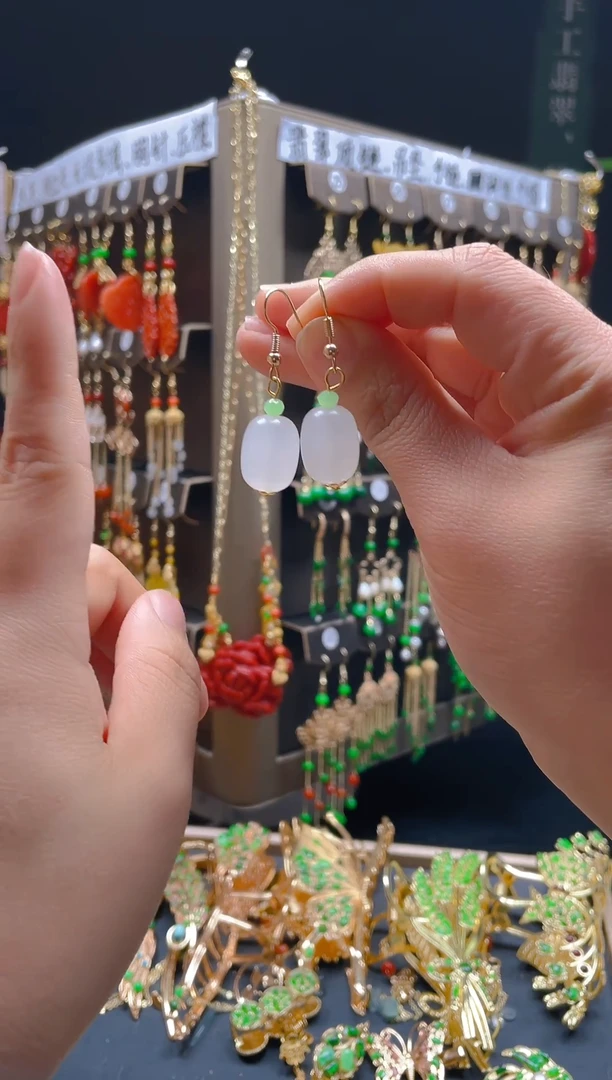 【闪购商品】玛瑙/玉髓耳饰合金011玛瑙饰品