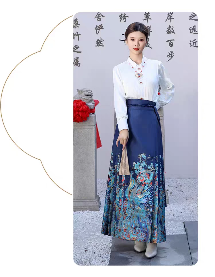 九州新中式9分织金妆花马面裙国风日常复古半身裙