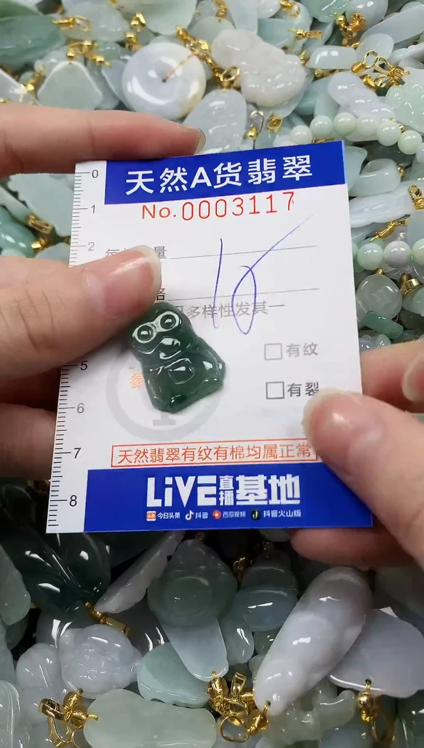 颈饰未镶嵌翡翠 纯天然a货翡翠