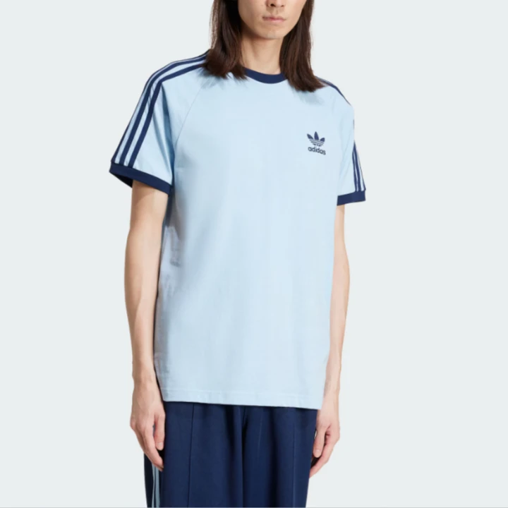 adidas/阿迪达斯男子三叶草户外运动休闲复古圆领短袖T恤JN7018