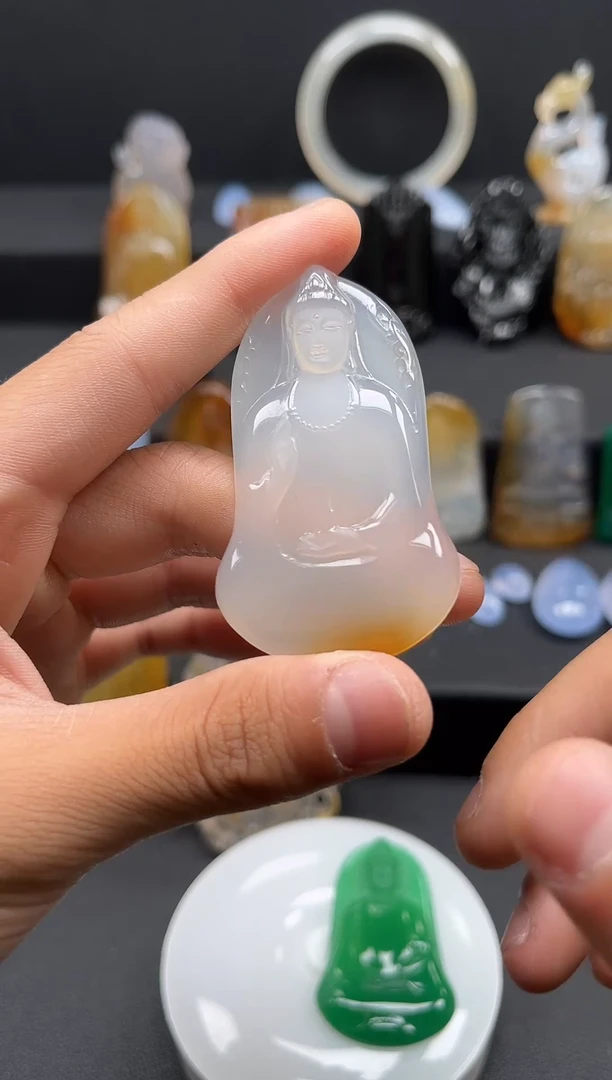未镶嵌颈饰玛瑙/玉髓天然珠宝 一物一证