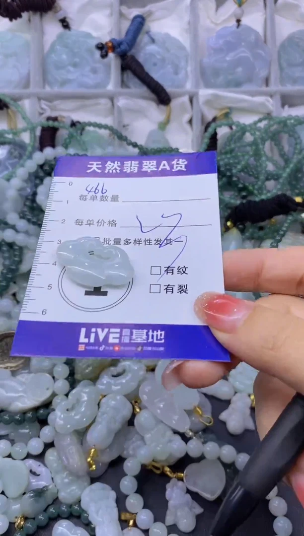 颈饰未镶嵌翡翠天然翡翠A货批量多样性发一件
