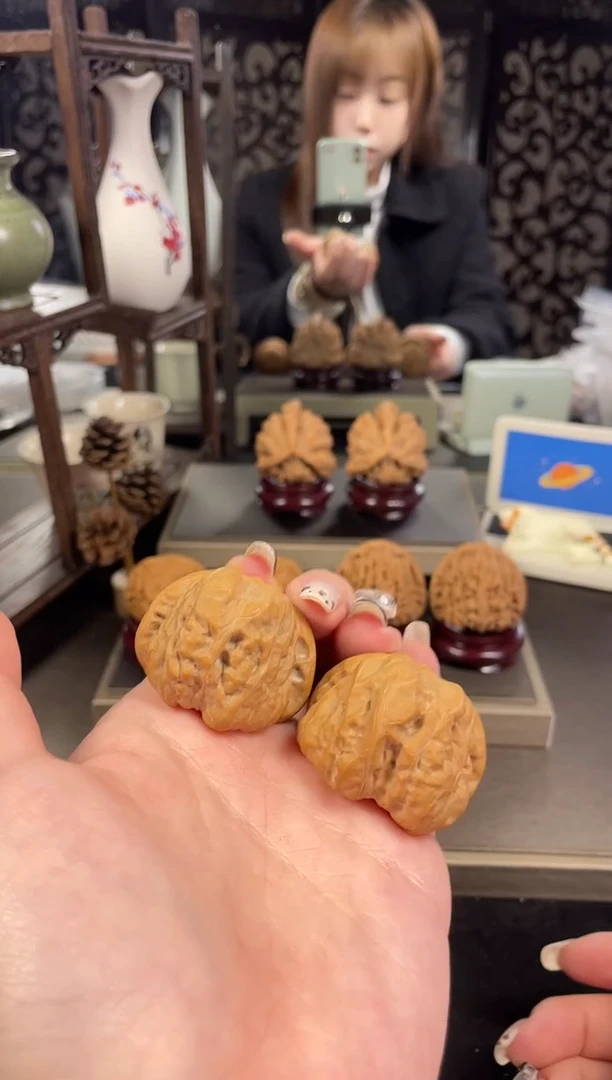 【闪购商品】文玩核桃把件蛤蟆头39尺-2