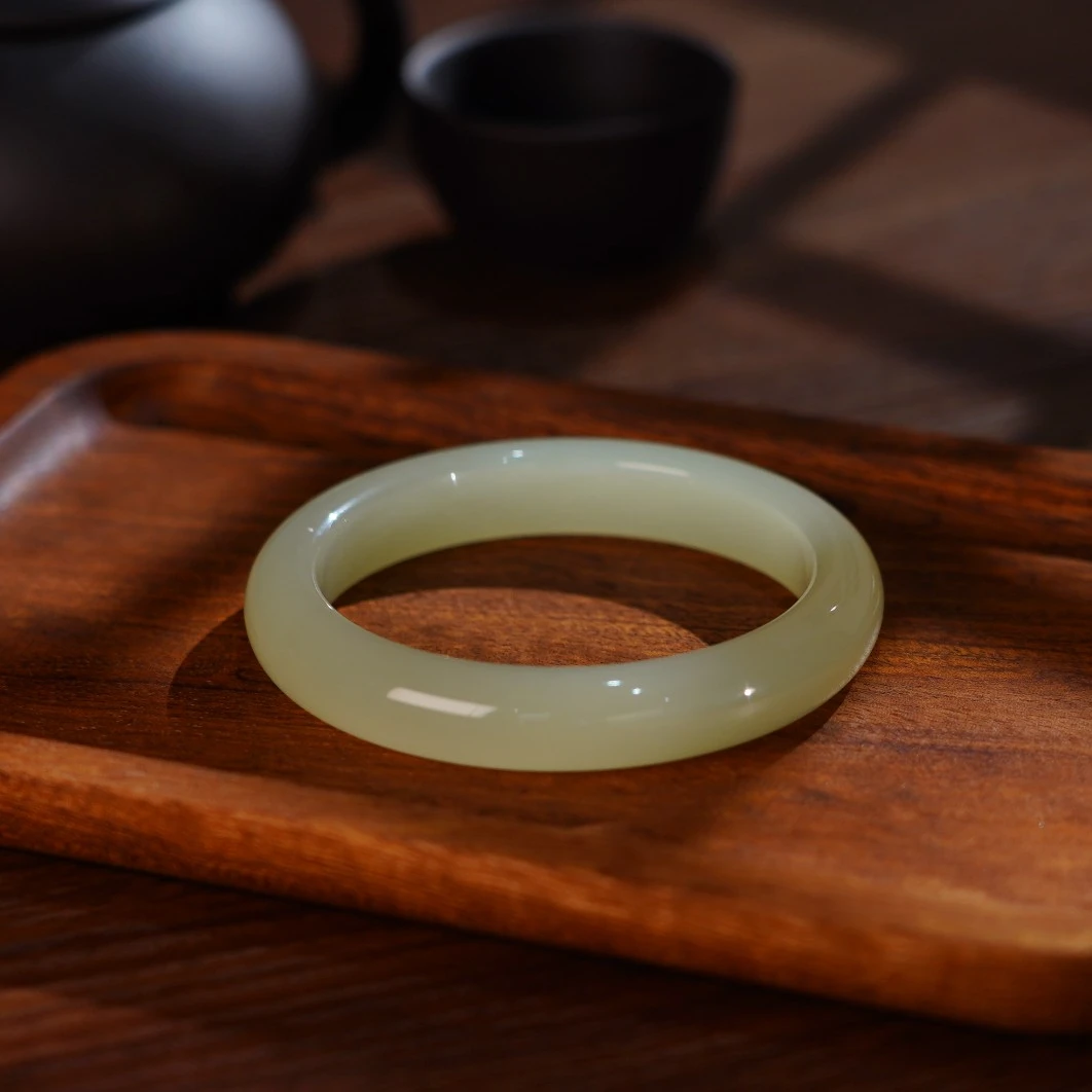 【睿泽鉴宝】和田玉冰晴水手镯 (51-60#) 12*9V2839