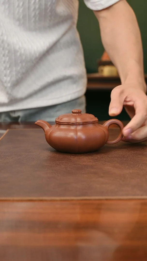 茶壶紫砂张俊 葵仿古 底槽清240cc