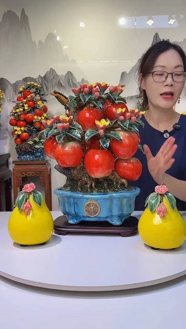 陶瓷是****?平安是福苹果配柚子