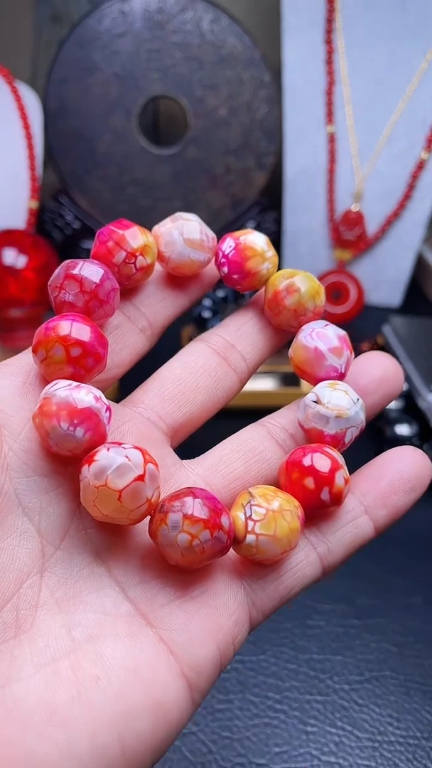 未镶嵌手串玛瑙/玉髓天然珠宝雪山重楼【多样性拍一发一】