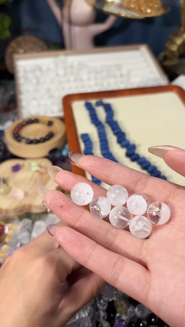 【闪购商品】水晶手链未镶嵌高品白幽灵卡13单珠