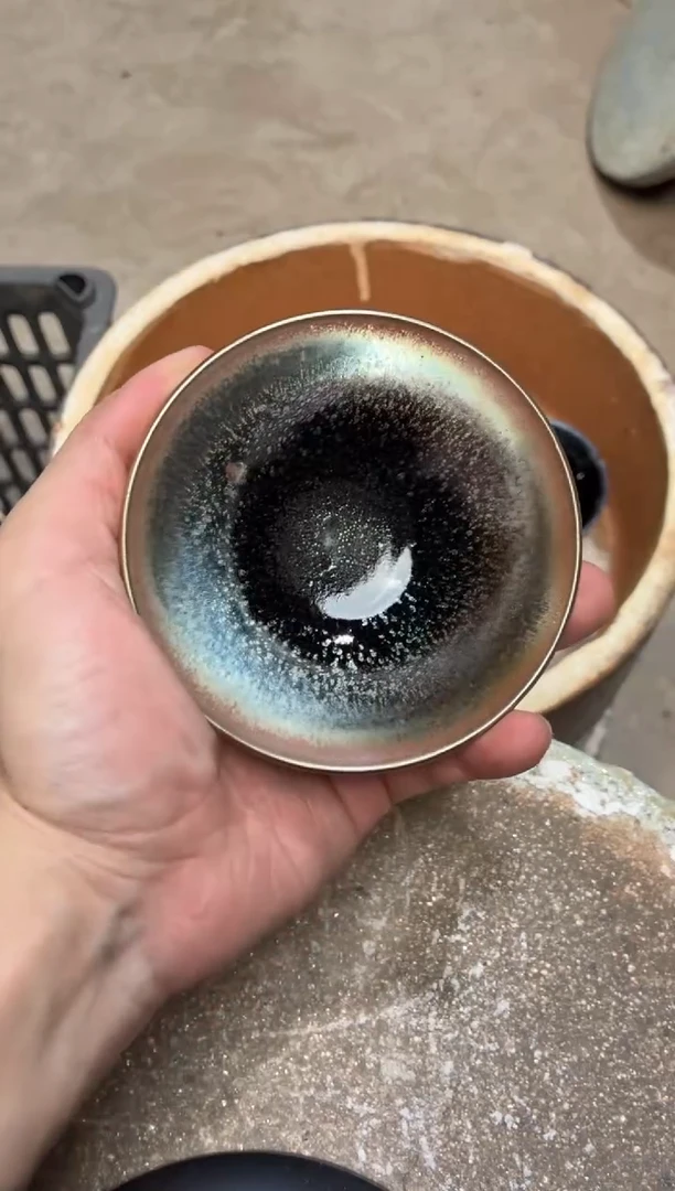 茶盏真柴烧建盏换点柴火