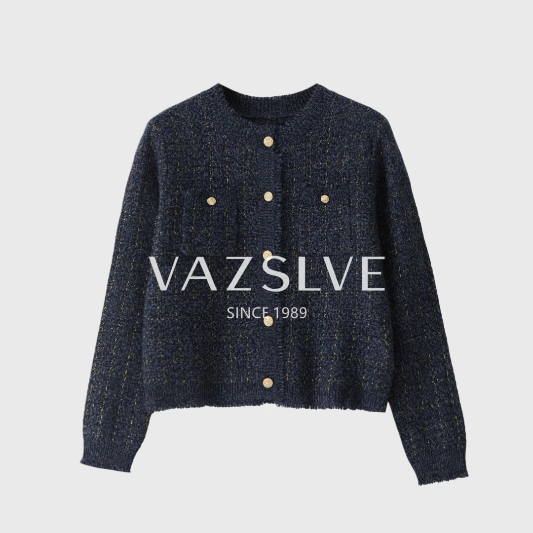 【VAZSLVE/全新奢品】捡漏  "星河小香"羊毛流苏小香风毛衣msl1241