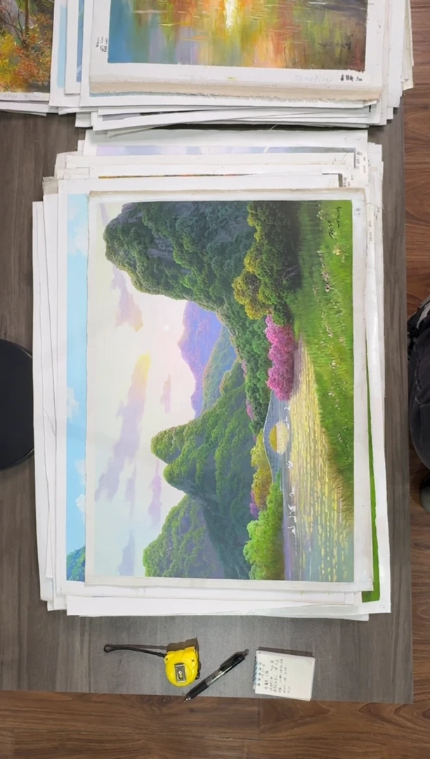 油画【38号】约50*70cm丨朝鲜原创纯手绘孤品油画丨顺丰包邮