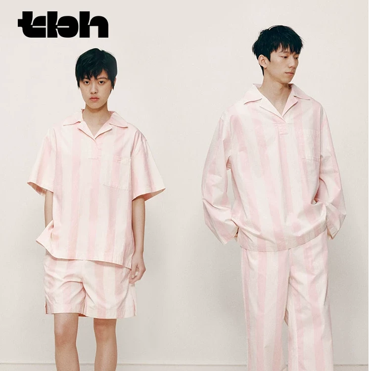 tbh野兽派家居欧若风全棉套装都市野兽海獭水柔棉古可外穿睡衣女