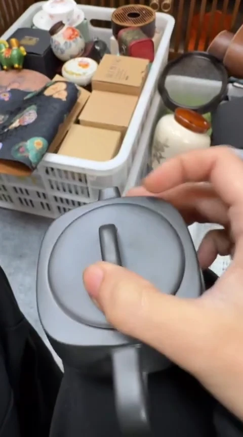 摆件陶茶具茶具茶具四方壶微瑕