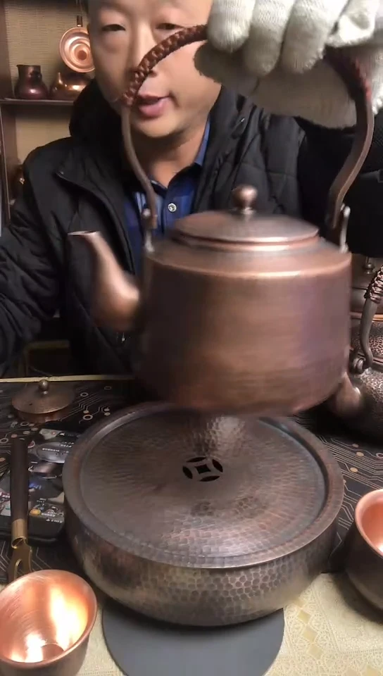 贵金属紫铜泡茶壶