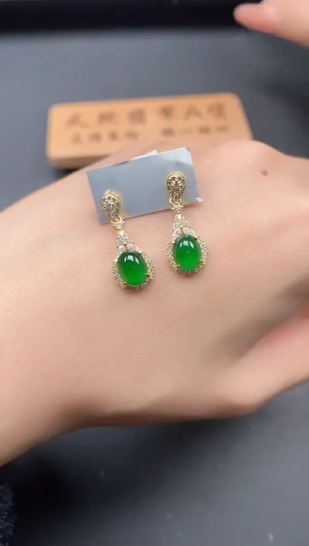 银S925镶嵌戒指翡翠111