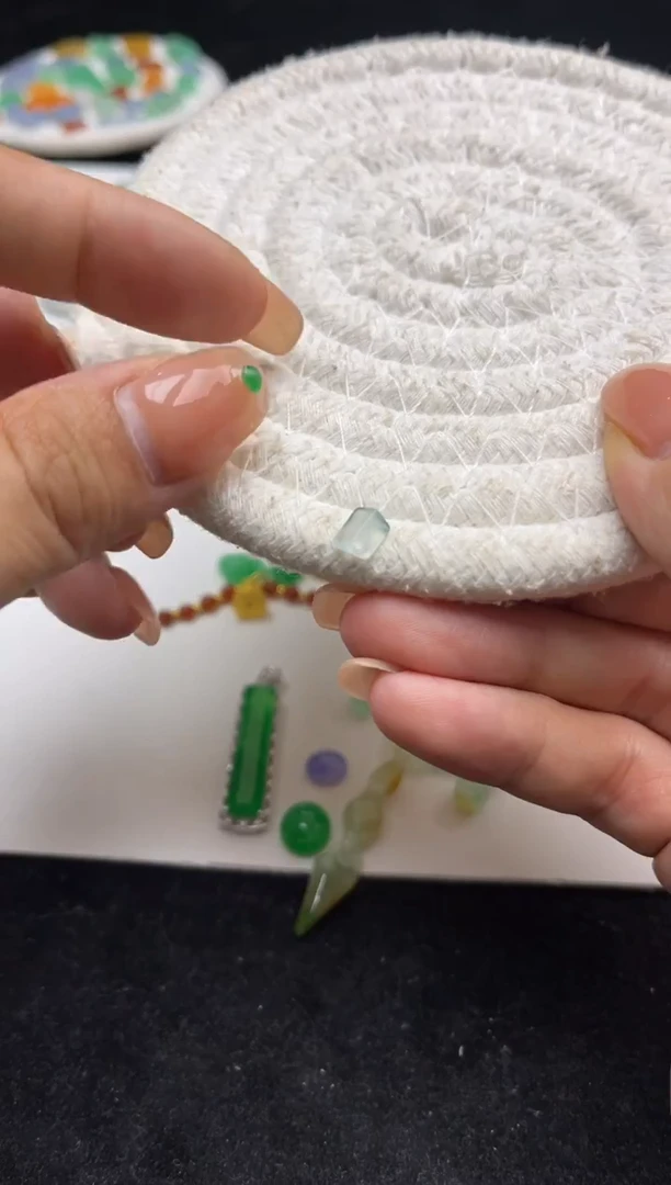 未镶嵌定制翡翠冲单冰切割66+10-ljw158