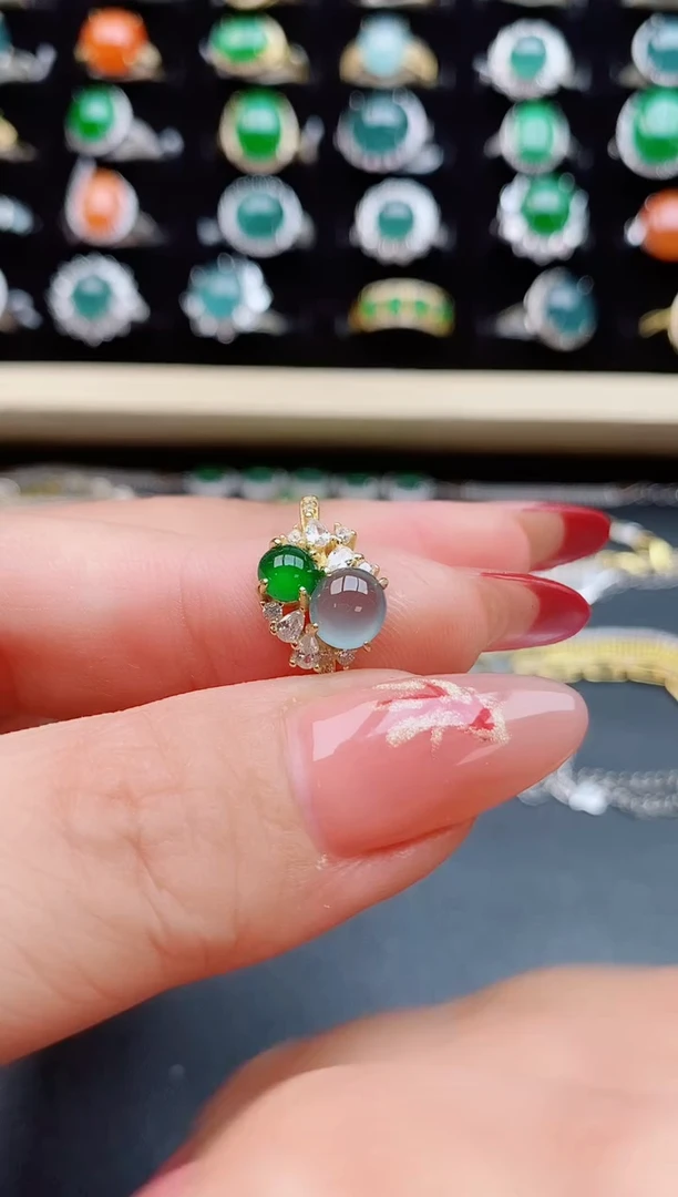 【闪购商品】翡翠戒指银S925镶嵌21321321