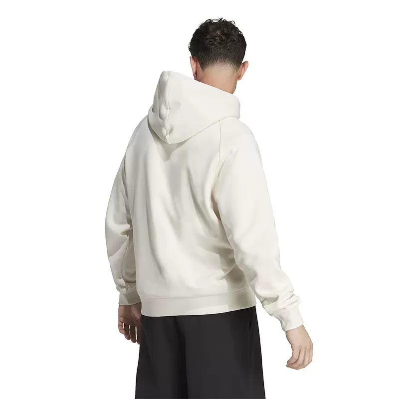 adidas/阿迪达斯 男子体育白色运动训练休闲连帽卫衣套衫 IA9343