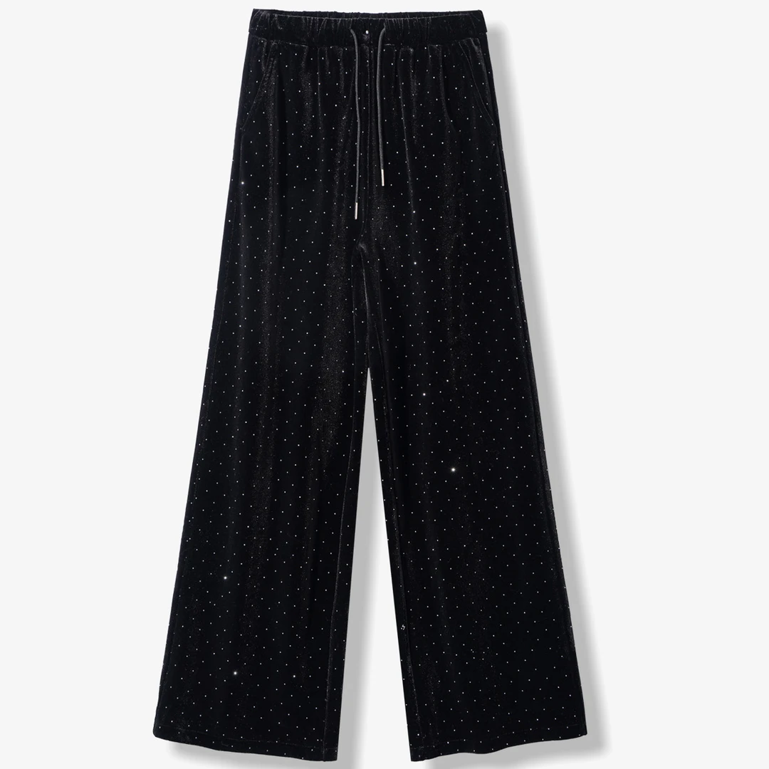 【龙哥专属】K7350752H 显瘦高级垂感回头率贼高闪闪直筒休闲裤